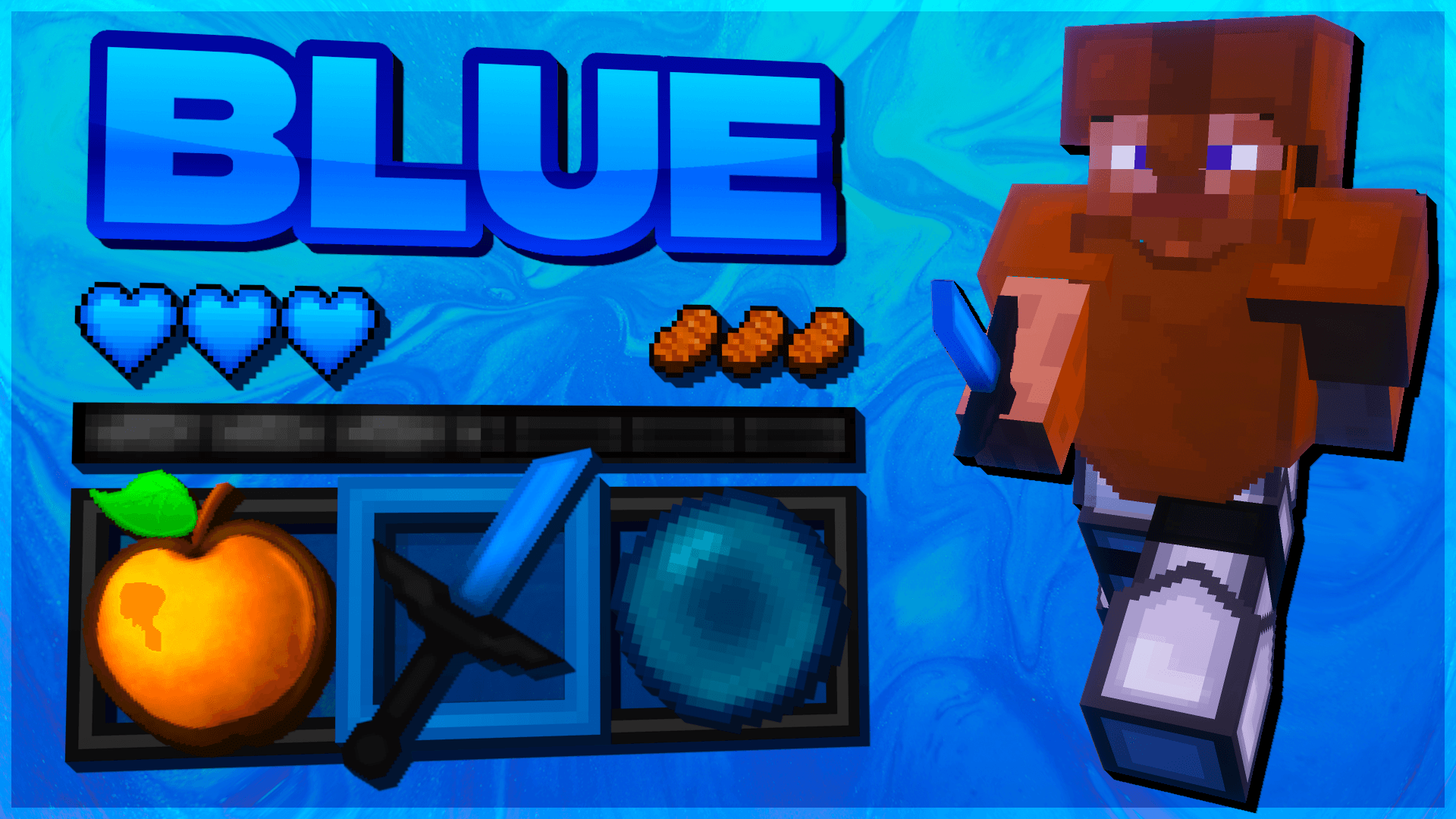 Blue 128x resource pack preview