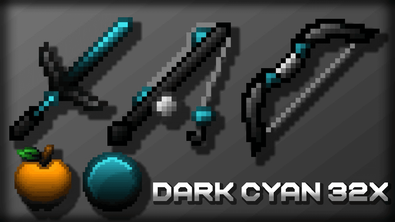Dark Cyan 32x resource pack preview