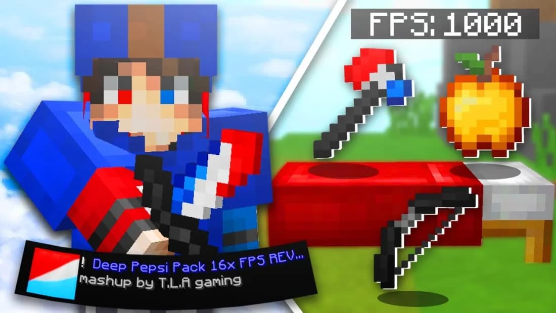 Deep Pepsi Pack 16x [FPS Revamp] resource pack preview
