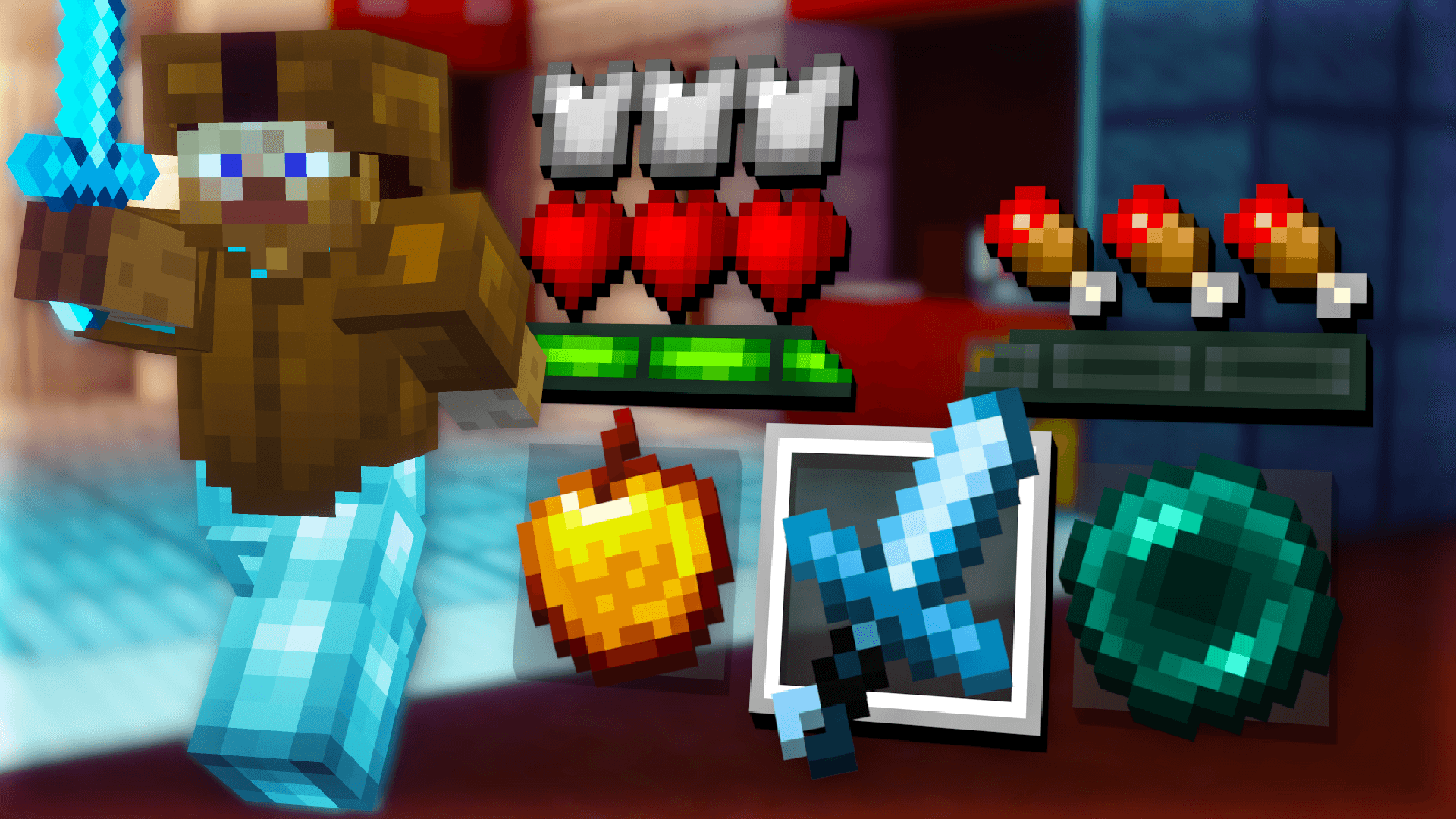 Default + resource pack preview