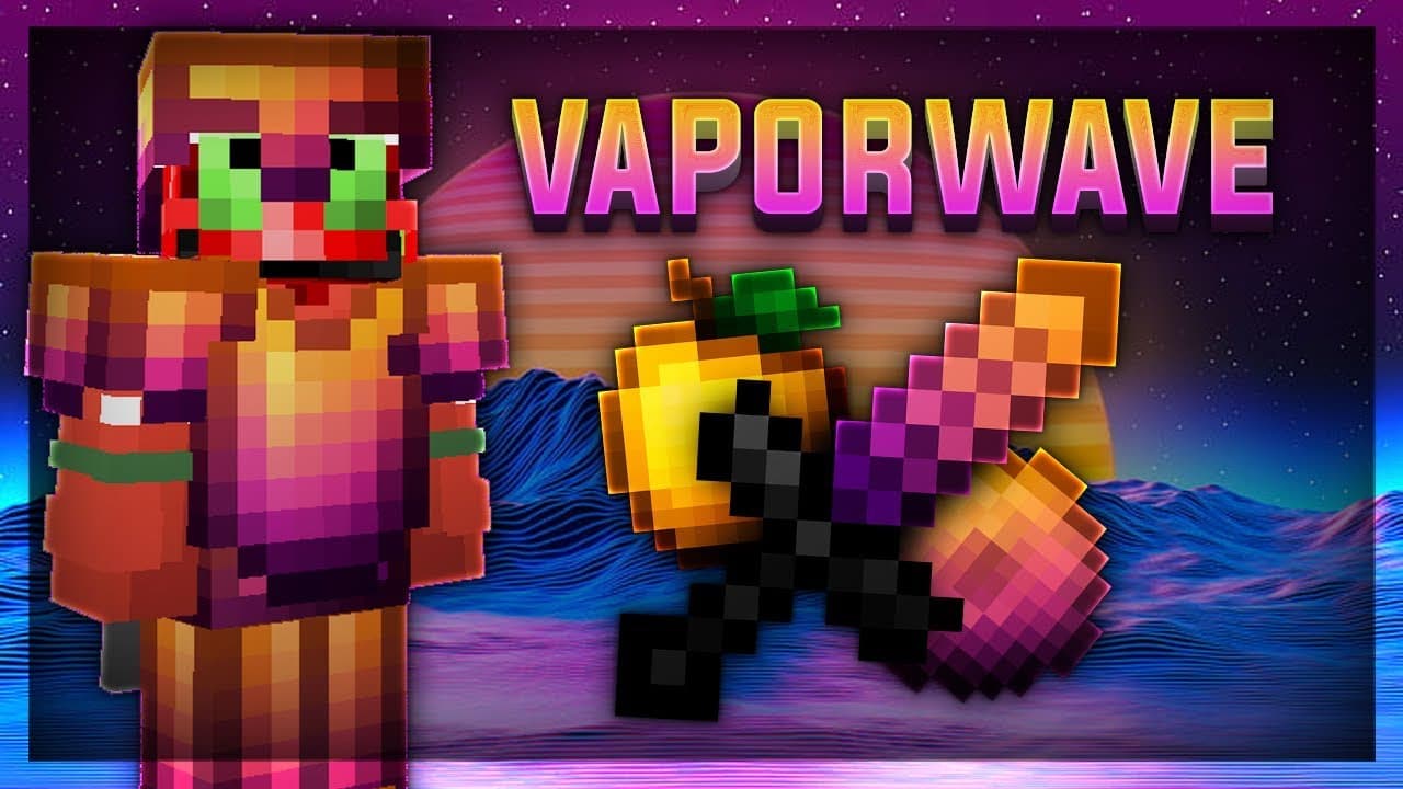 Vaporwave 16x resource pack preview